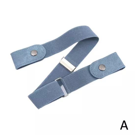 Buckle Free Elastic Invisible Waist Belt For Jeans No Hassle L7I6 Men Wome M5Y4