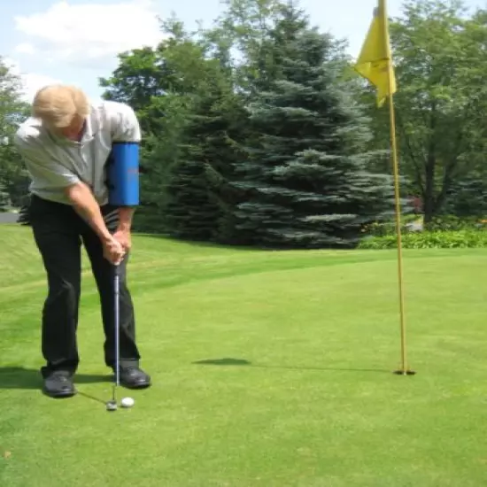 Golf Aid-Stops Wedge Flipping-Get Help From The "Straight Arm"-standard