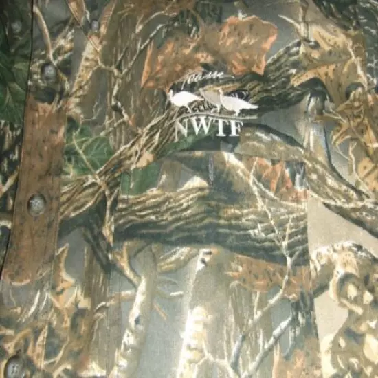 CABELAS NWTF 3XL SHORT SLEEVE HUNTING SHIRT SECLUSION 3D CAMO MEDIUM WEIGHT