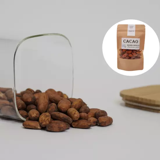 Cacao Beans Whole | Criollo | Organic | Theobroma Cacao | Cocoa Beans | Premium