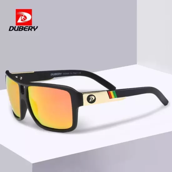 DUBERY Polarized Sport Sunglasses Men Women Driving Fishing Oversize Glasses New