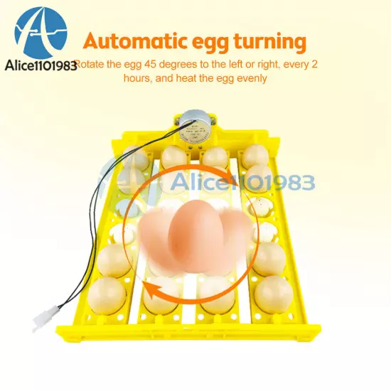 24 Eggs Basket Type Incubator Egg Tray Small Incubator Accessories 110V/220V