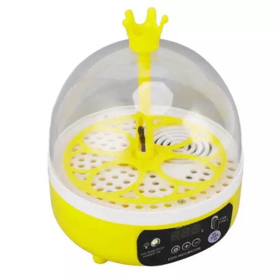 Automatic Egg Incubator Mini 4 Egg Temperature Humidity Control Auto Turner