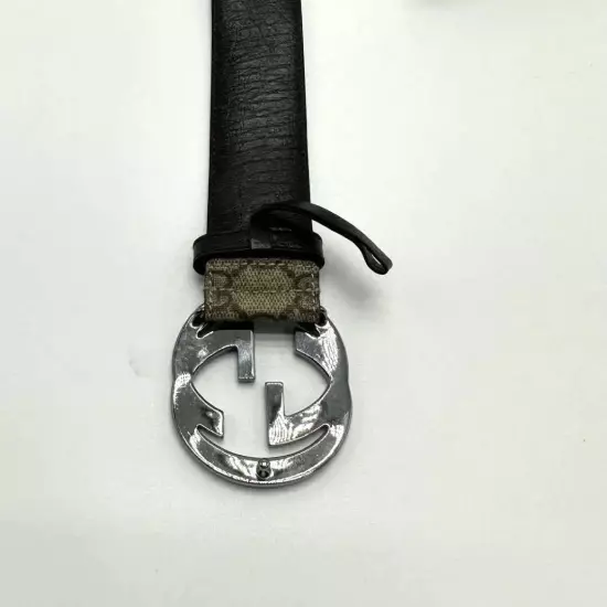 GUCCI Belt Interlocking GG Supreme pvc