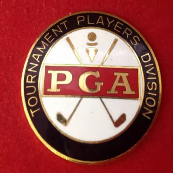 Framed - PGA - TWO MEDALLION SET -TOURNAMENT PLAYERS DIVISION + PRO GOLF ASSOC! 