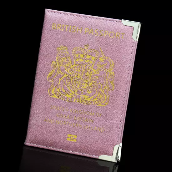 The British Passport Holder Cover Leather ID Card Fashion Travel Passport Covers