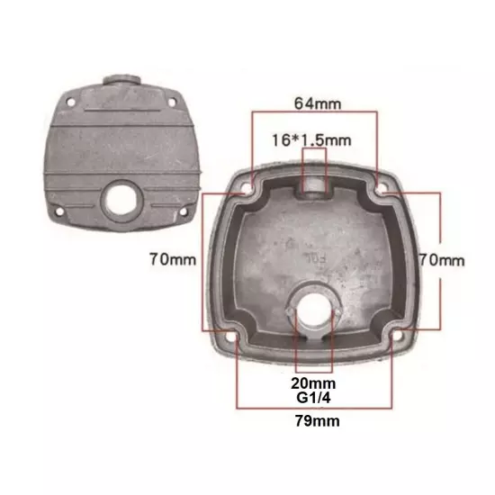 Perfect Replacement Air Compressor Cylinder Head Mechanical Load Bearing