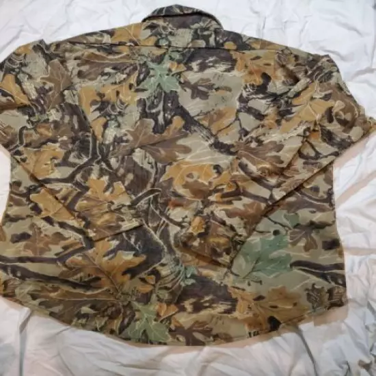 ALL WEATHER FOLIAGE LEAF LEAVES CAMOUFLAGE HUNTING AIRSOFT SNIPER JACKET LARGE