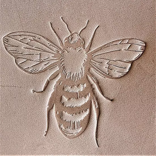 * ACRYLIC Leather Embossing Stamp BUMBLE BEE for Veg Tanned Leather