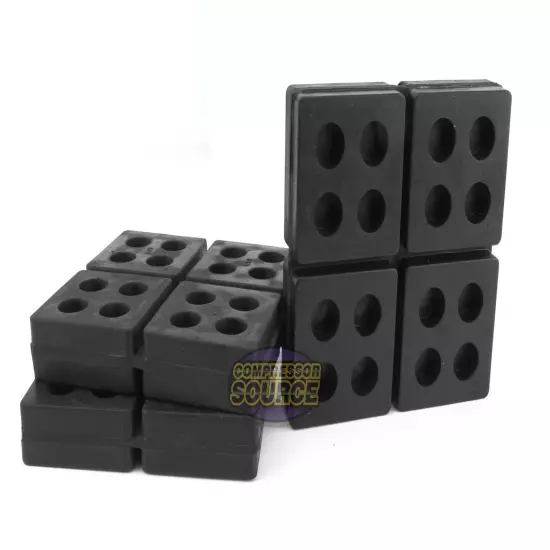 3 Pack Anti Vibration Pads Isolation Dampener Industrial Heavy Duty 4 x 4 x 3/4"