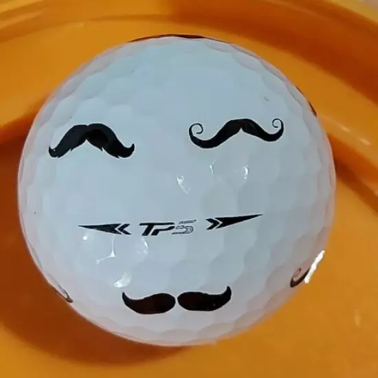 (1) Taylormade TP5 Pix Mustaches Golf Balls -Limited Edition 5A Min Condition