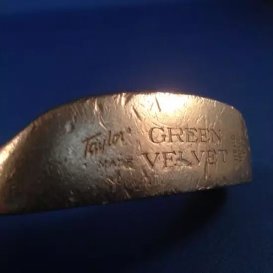 TaylorMade Golf Green Velvet Head Model 103 24k Gold Plated Putter Head Only