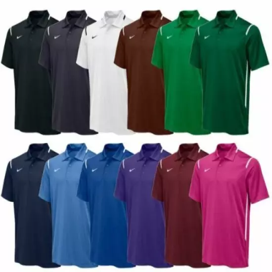 NIKE Mens 3-Button Gameday Short Sleeve Polo Shirt | Various Colors | 658085 NWT