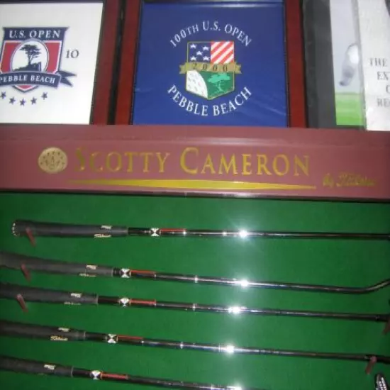 Super Rare ScOtTy CaMeRoN Seven Putter Set Wall Display First Run 1995/500 