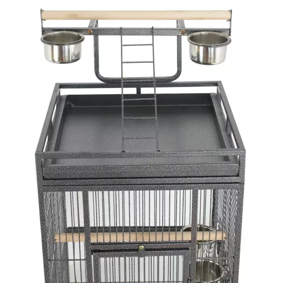 61" Large Bird Cage Large Play Top Parrot Finch Cage Cockatiel Cockatoo Play Top