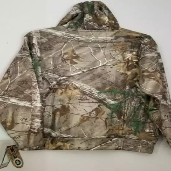 Men's Large Realtree Xtra Green Pursuit Gear Hoodie Camo Hooded Sweatshirt Hunt