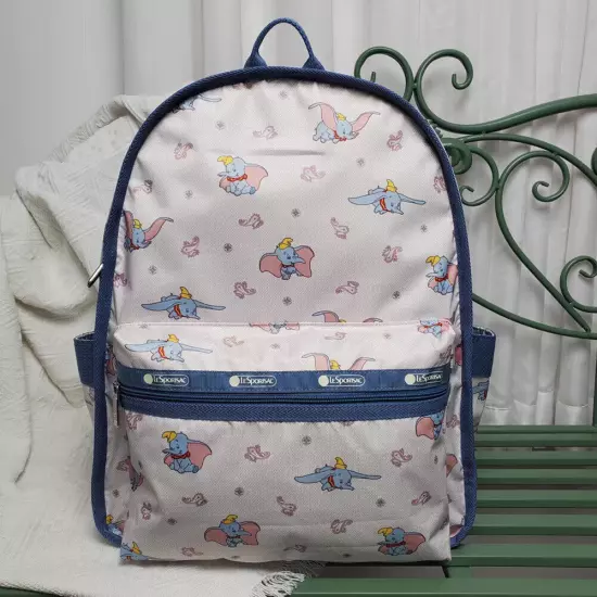 Disney Dumbo Cartoon Backpack LeSportsac Shoulder Bag Nylon Handbag Bag Travel