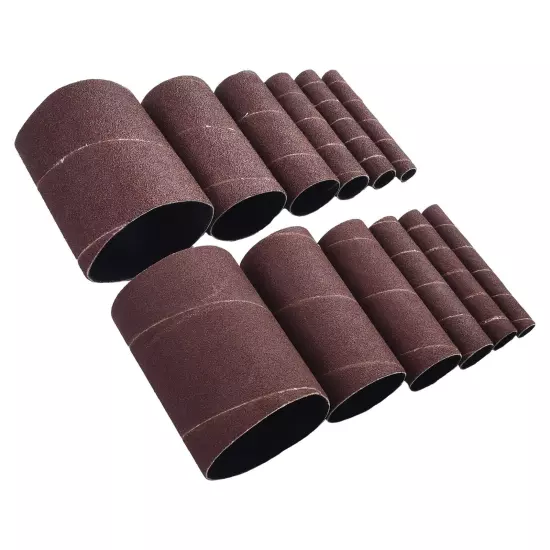 12 X 4.5in Sanding Drum Sleeves Kit Sanding Paper Drum Polishing Tools 80# 120#