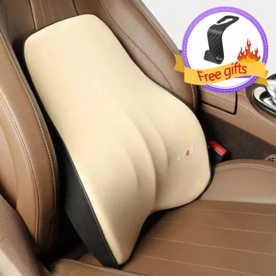 Car Pillow Car Lumbar Support Back Cushion Car Seat Neck Pillow Auto Pillow