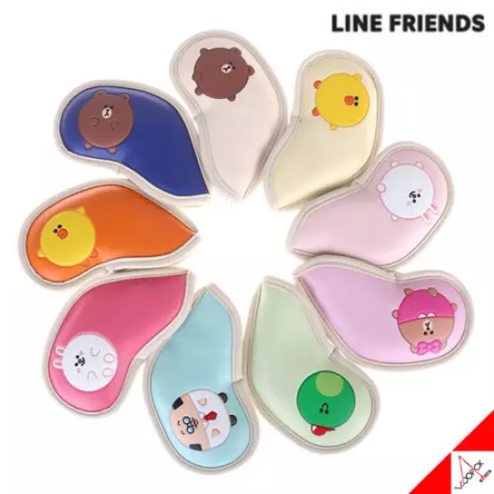 LINE FRIENDS Golf Iron Head Cover Full Set 9ea PVC Headcover-100% Authentic