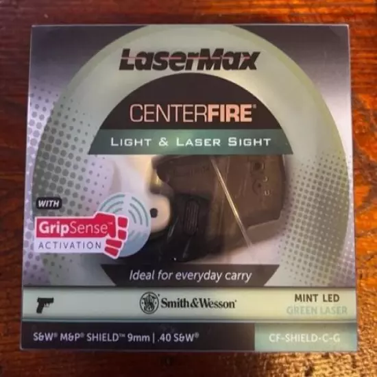 LaserMax Centerfire Mint LED Green Laser Light&Laser Sight .40 SW-9mm CF-CG 