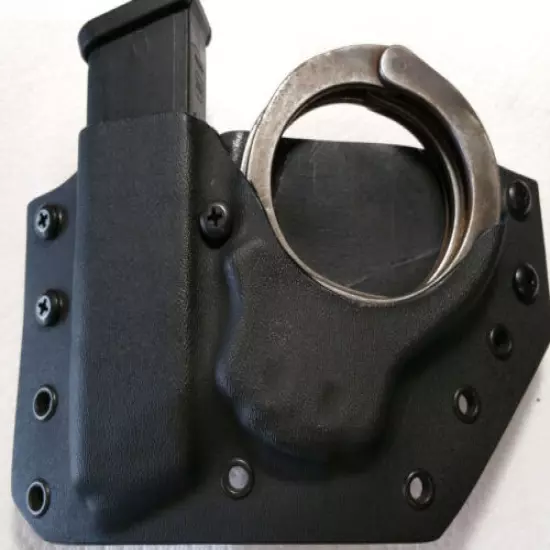 Fits a 1911 .45 10 Rounder Mag Handcuff Combo Pouch