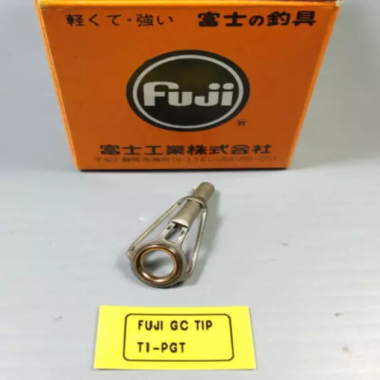 1pc Rare Fuji Ring Titanium Gold Cermet Tip Top Guide T1-PGT Choose Size 