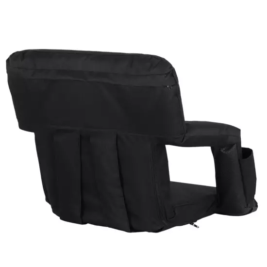 Portable Bleacher Seat Reclining Stadium Seat Chair With Armrest and Backs