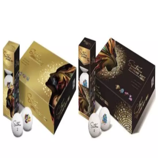 *NEW* Saintnine 2019 Extreme Soft Golf Balls 1 Dozen Gold(4-pc) or Black(3-pc)