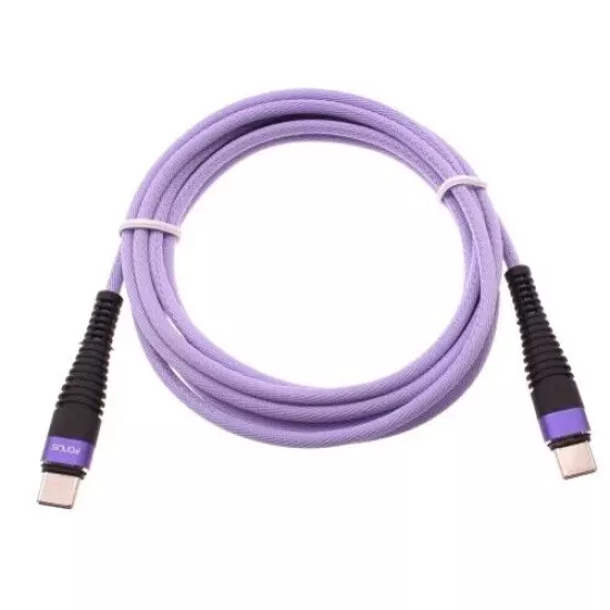 For Samsung Galaxy Z Fold6 - Type-C to USB-C Purple 10ft PD Cable Fast Charger