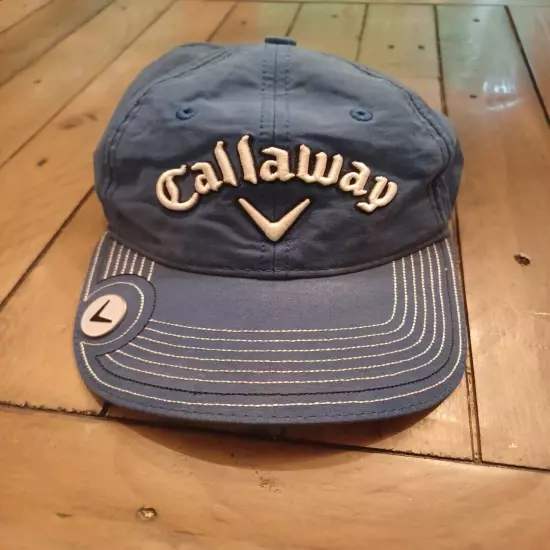 CALLAWAY GOLF Stitch Magnet Cap Hat Adjustable Odyssey Blue + Ballmarker 