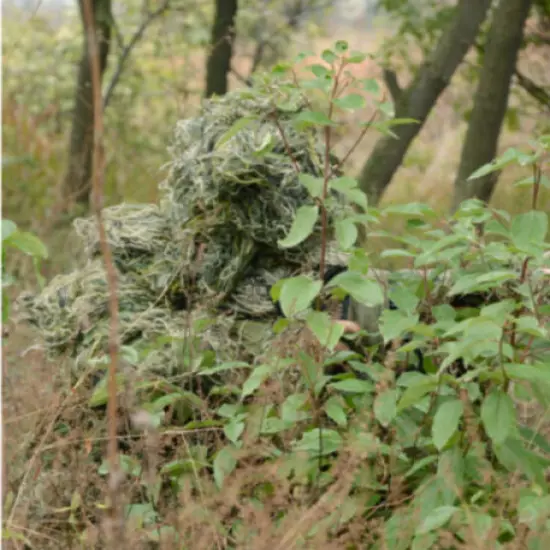 Grass Jungle Woodland Camouflage Ghillie Suit for Sniper Hunting Birding