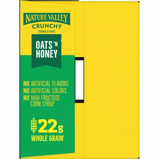 Nature Valley Crunchy Granola Bars Oats 'n Honey 48 Bars 35.76 OZ (24 Pouches)