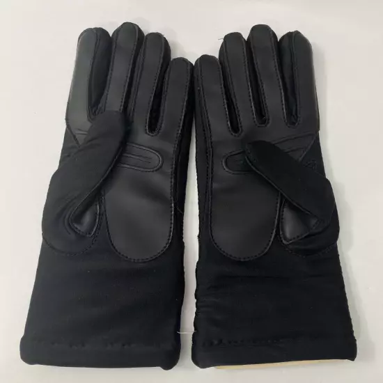 NOS Vintage 1988 Sheer Energy by Leggs Women's Driving Gloves Black One Size Fit