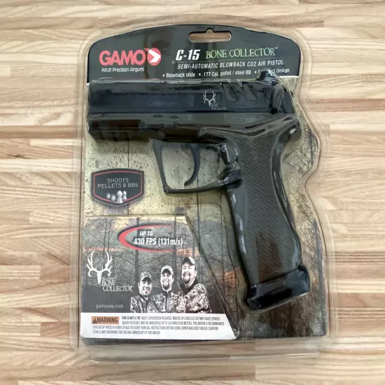 NEW Gamo C-15 Bone Collector .177 Caliber 430 FPS CO2 Powered BB/Pellet Pistol