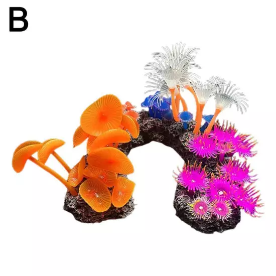 Simulated Silicone Coral Fish Tank Landscape Decoration V8N8