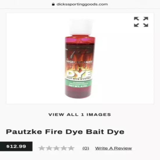 12 Bottles Pautzke HIGH OCTANE FIRE DYE Fish Bait 4 Ounce RED Fishing Formula