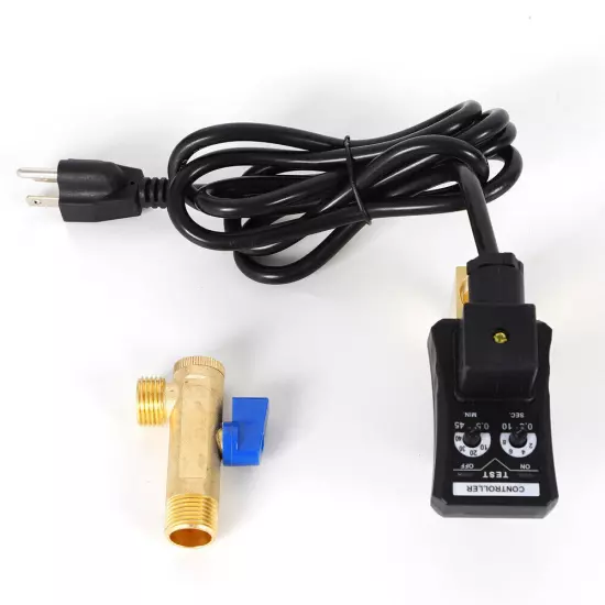 Auto Automatic Timed Electronic Drain Valve for Air Compressor Water Tank 1/2''