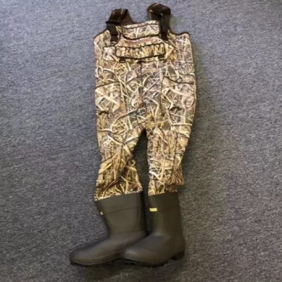 New 5mm Kobuk Shadow Grass Blades Camo Neoprene Hunting Wader Lug Size 10 1600g