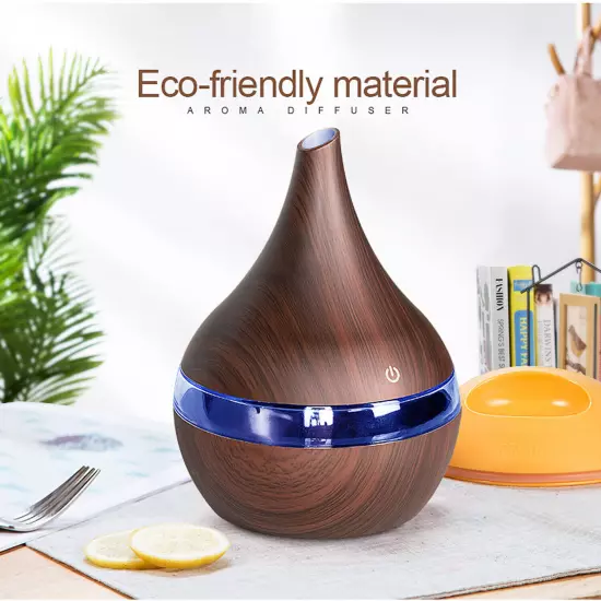 USB Mini 300ml 7 Colors LED Air Humidifier Essential Oil Diffuser Aroma Purifier