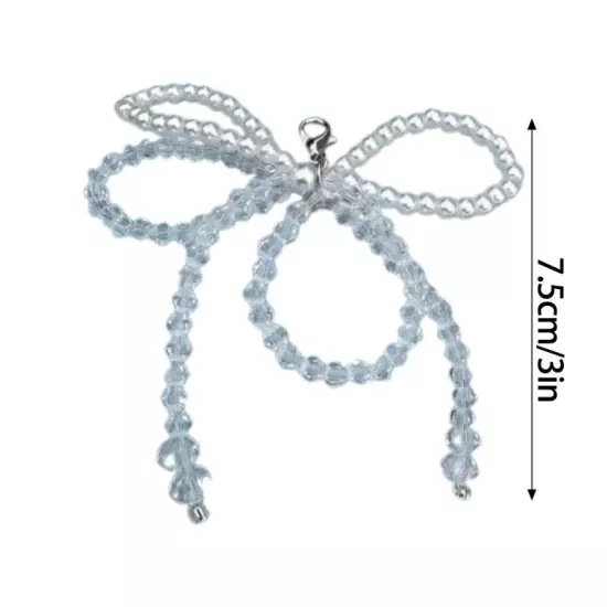 Fashionable Shoe Decoration Crystal Bead Butterfly Knot Shoe Clip for Women Girl