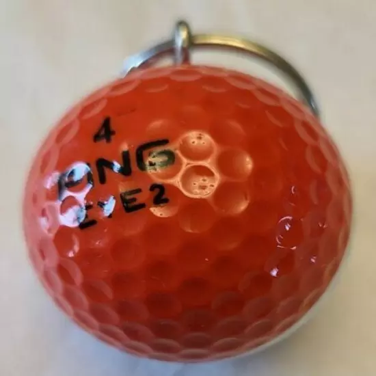 Ping Eye 2 Golf Ball Keychain Michael Jordan Red and White two toned