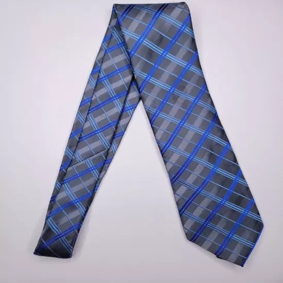 Geoffrey Beene Mens Formal Necktie 58"Lx3.25"W Gray/Blue Neck Tie