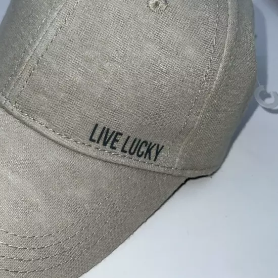 Black Clover Golf Hat Womens Adjustable Live Lucky Stealth 11 Stone Tan