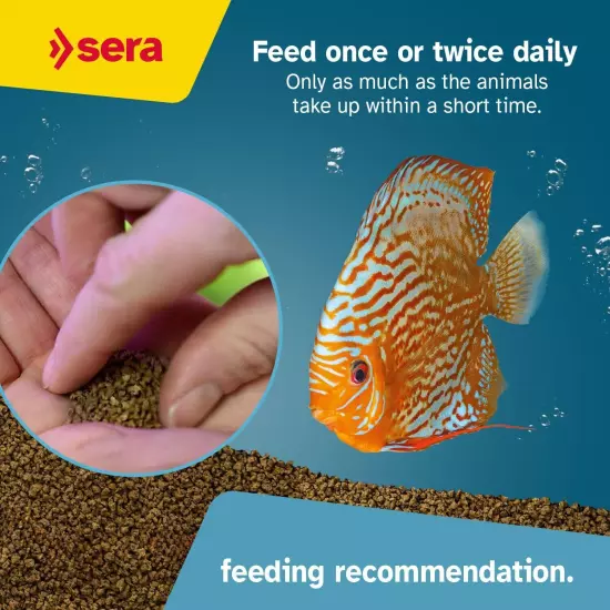 Sera Discus Granulate Nature 1000ml (33,8 fl oz) | Main Feed for All Discus & Or