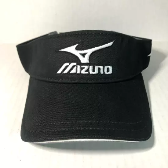 Mizuno Performance Wear Tour Series Adult Sun Visor Adjustable Black Golf Tennis