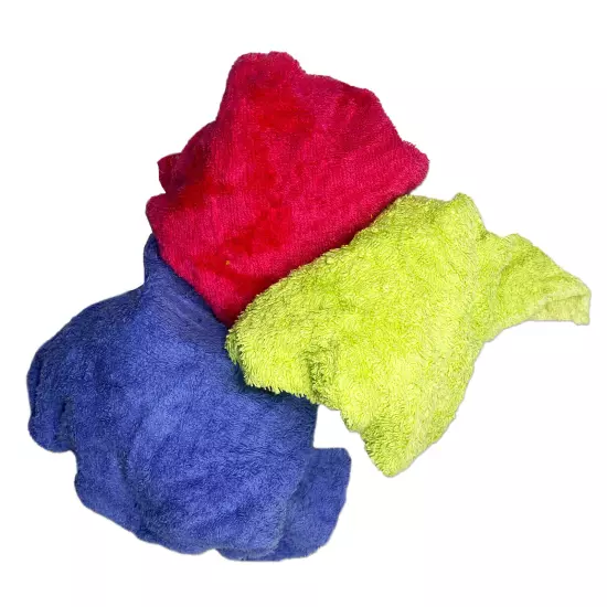 New Color Terry Towel Wiping Rags - 25 lbs. Bag Multipurpose Cleaning Towels