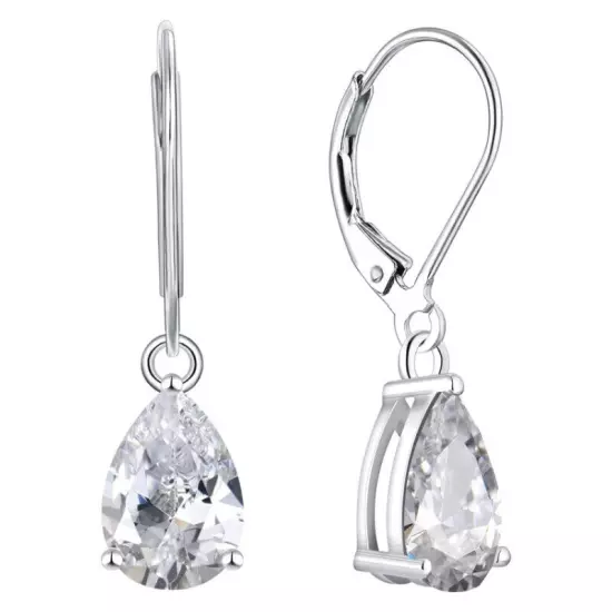 Fashion Cut Zircon Water Drop Stone Earrings For Women Wedding Party Jewelry 