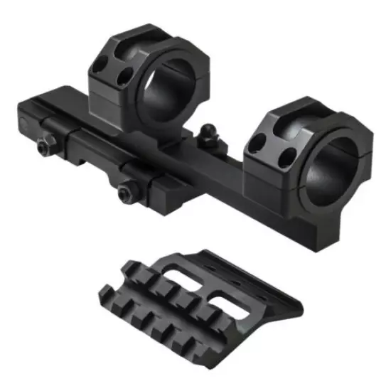 VISM Quick Detach 1" / 30mm SPR Offset Scope Ring Mount fits Picatinny Rails