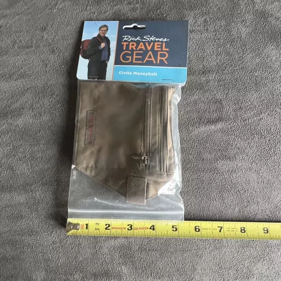 Rick Steves' Travel Gear Civita Moneybelt NEW in Package Brown